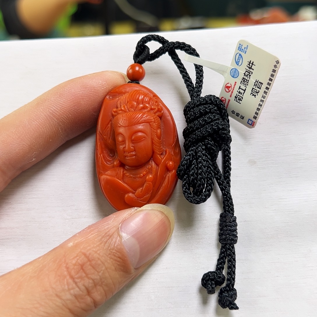南红玛瑙未镶嵌买南红观音