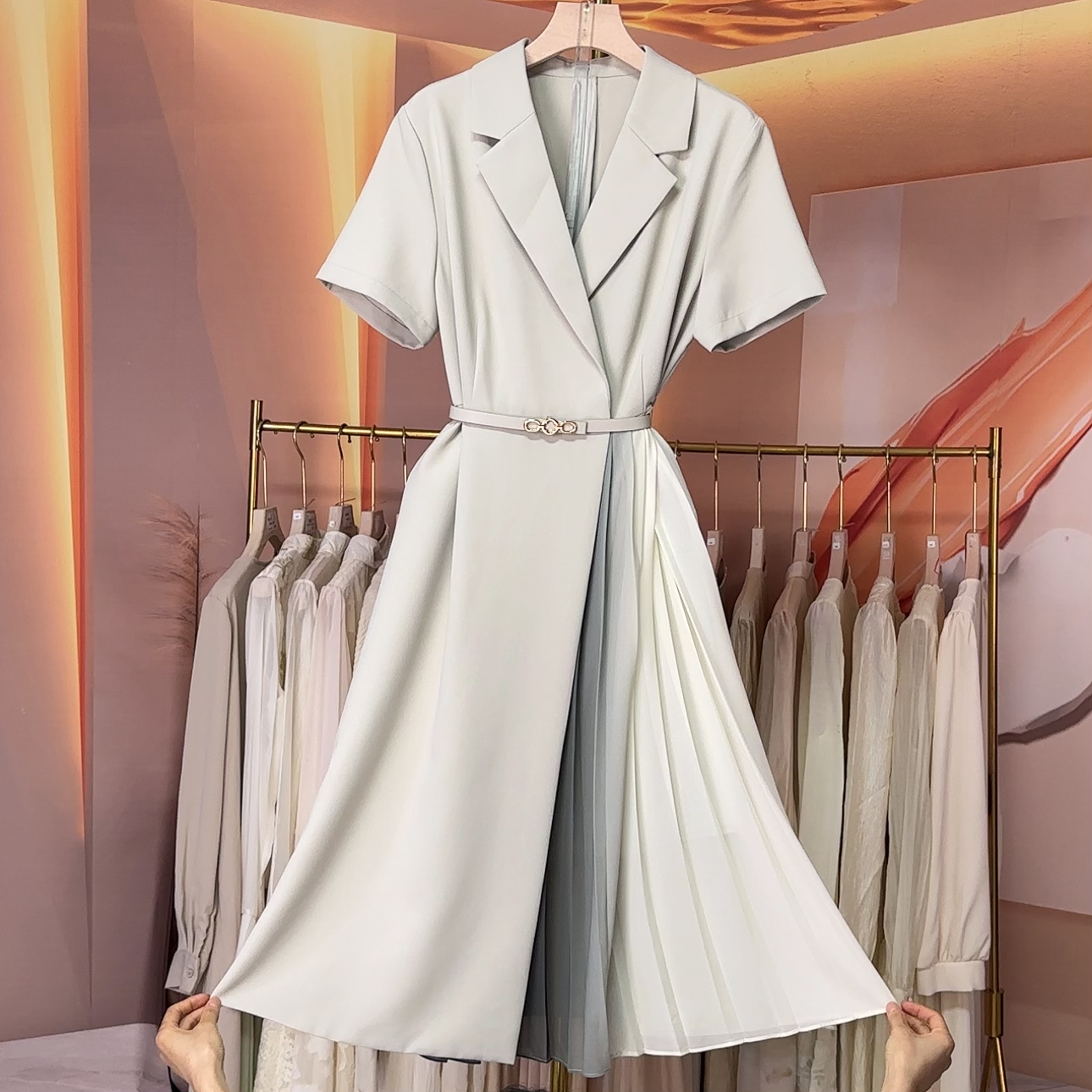 【RG432】2025新款时尚气质百搭减龄显瘦设计感女装连衣裙