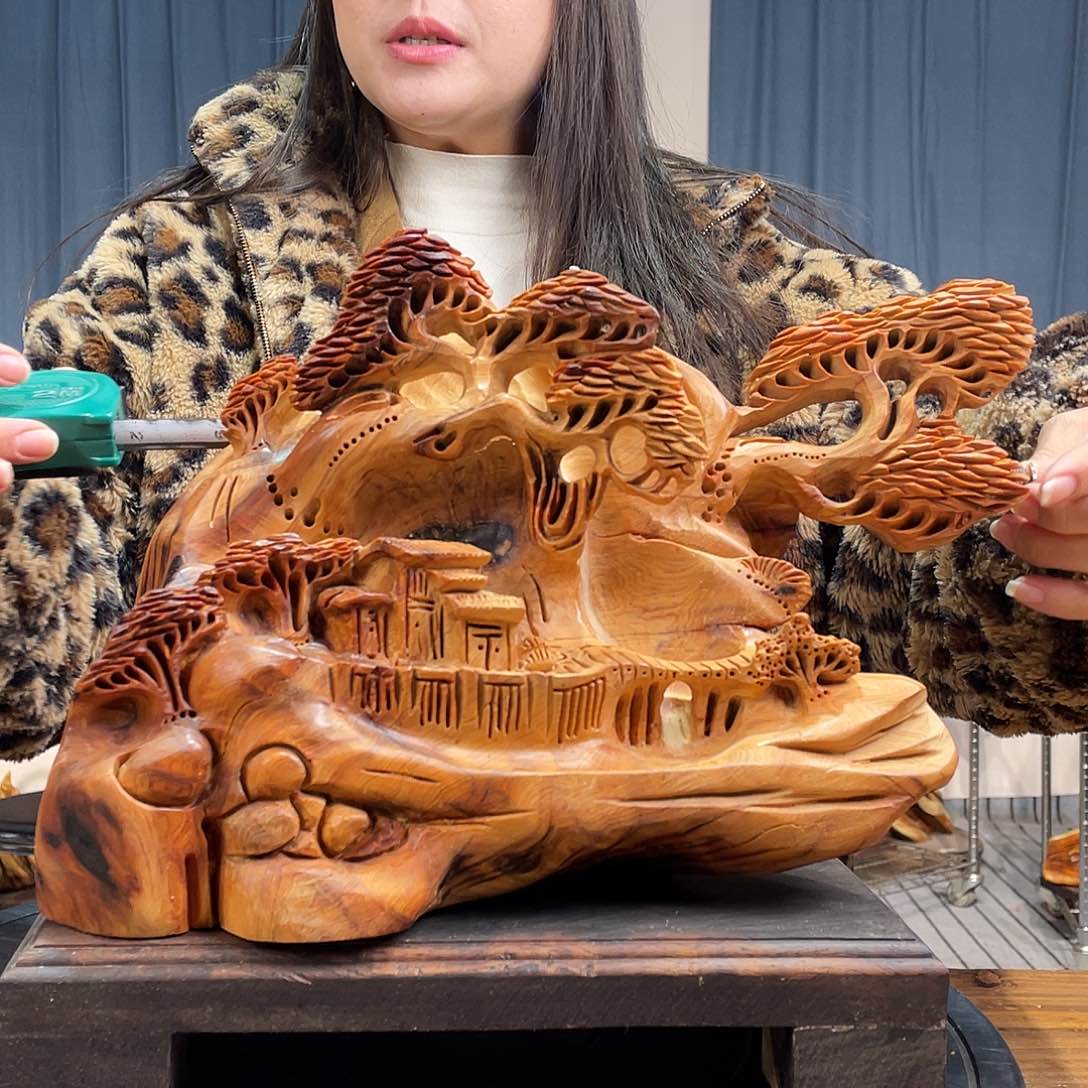 柏木（崖柏）山水倒流香送两盒香