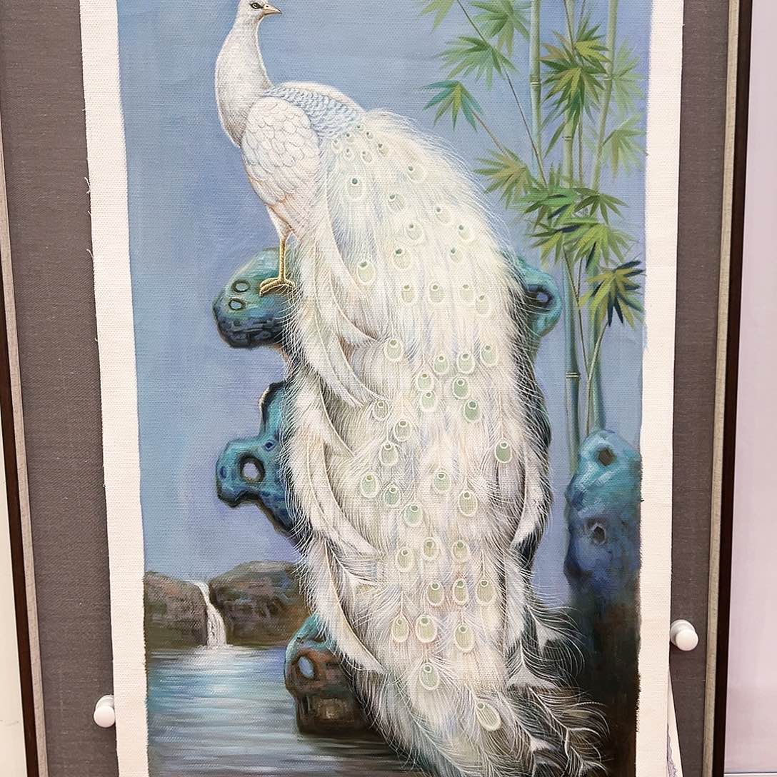 国画二郎（朱立斌）油画带证件合影视频