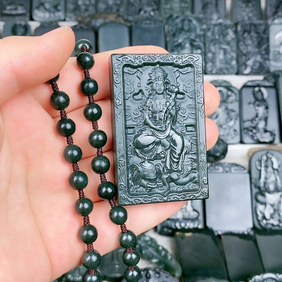 和田玉颈饰未镶嵌万****辣