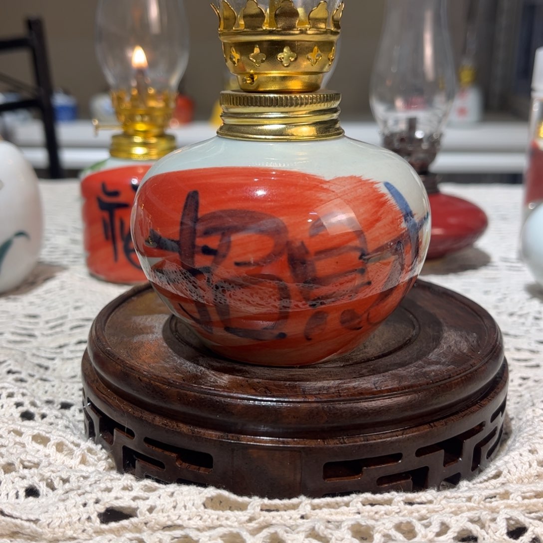 摆件景德镇陶瓷香薰灯