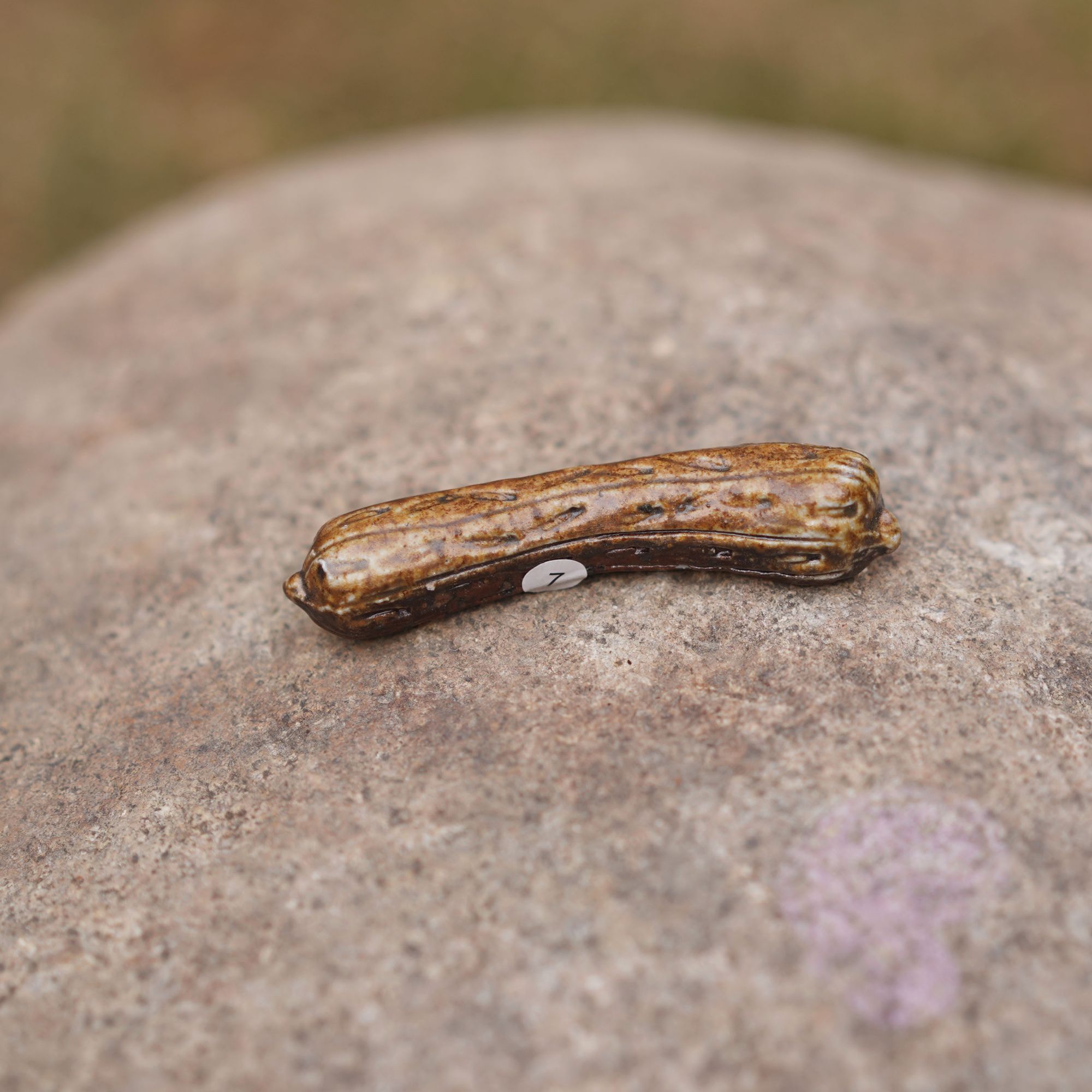 伊禾集物 日本备前烧手工匠人陶吉 茶宠 筷架 陶 茶道 零配 7#