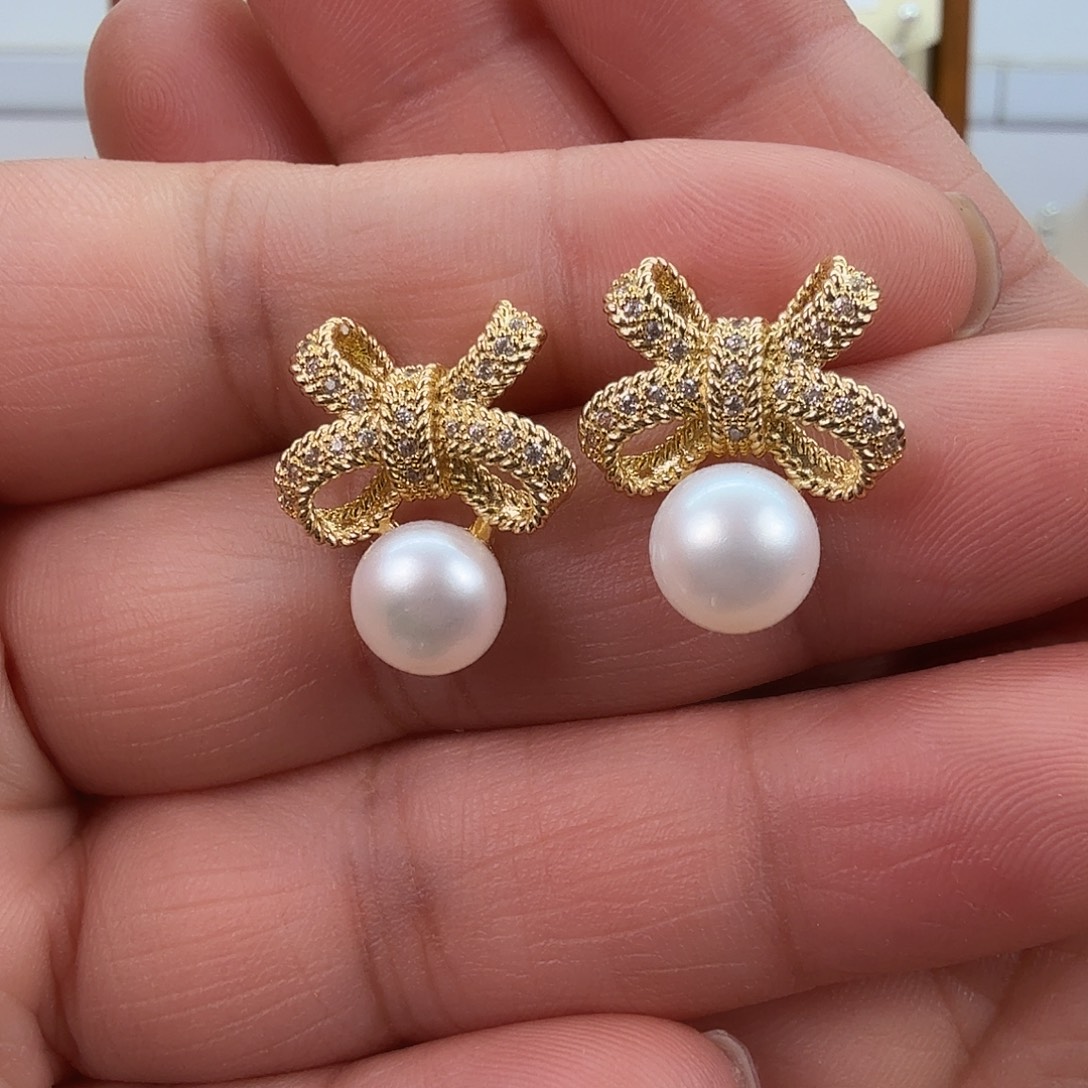 未镶嵌耳饰淡水珍珠