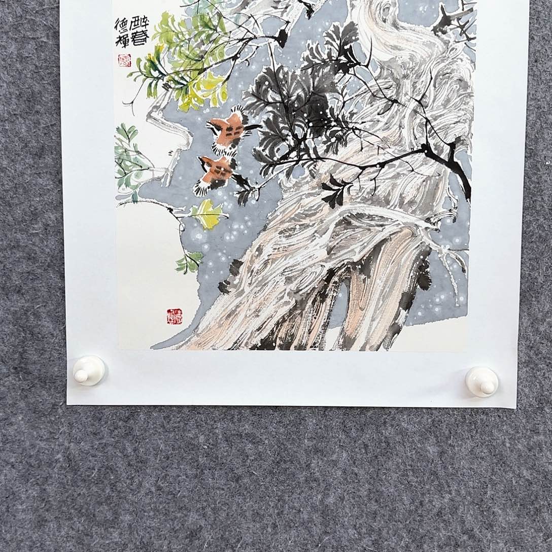 国画夏日必备一条围巾