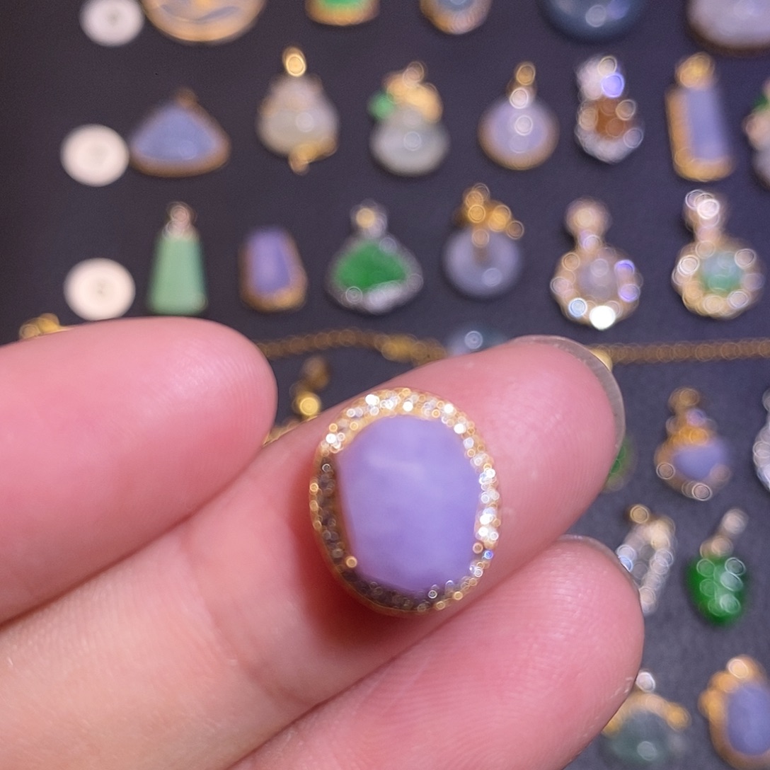 翡翠银S925镶嵌项链