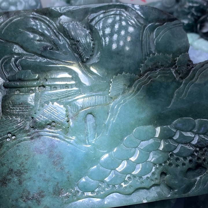 翡翠未镶嵌颈饰保真天然A货翡翠