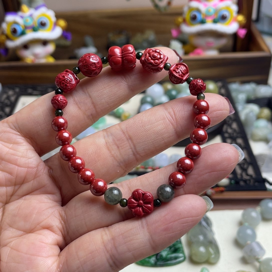 翡翠手链未镶嵌设计款手链