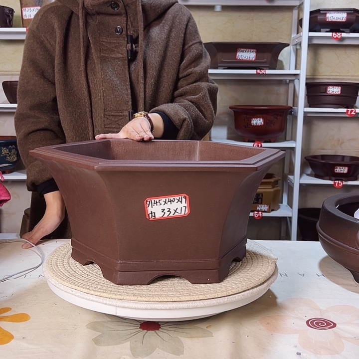 紫砂花盆紫砂花盆