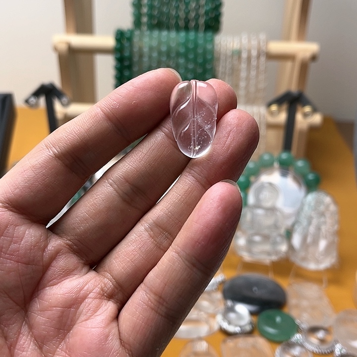 石英质玉叶子未镶嵌