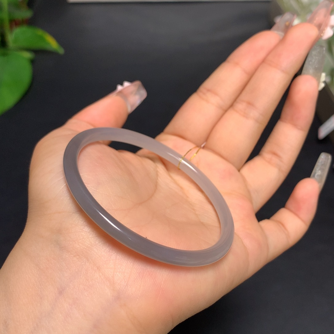 和田玉手镯未镶嵌57