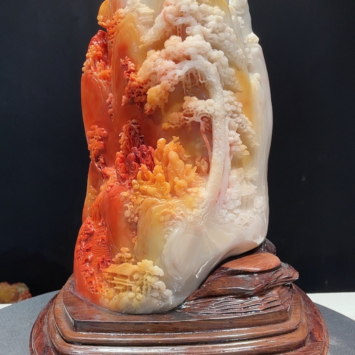 【闪购商品】寿山石青*织山水寿山石雕刻