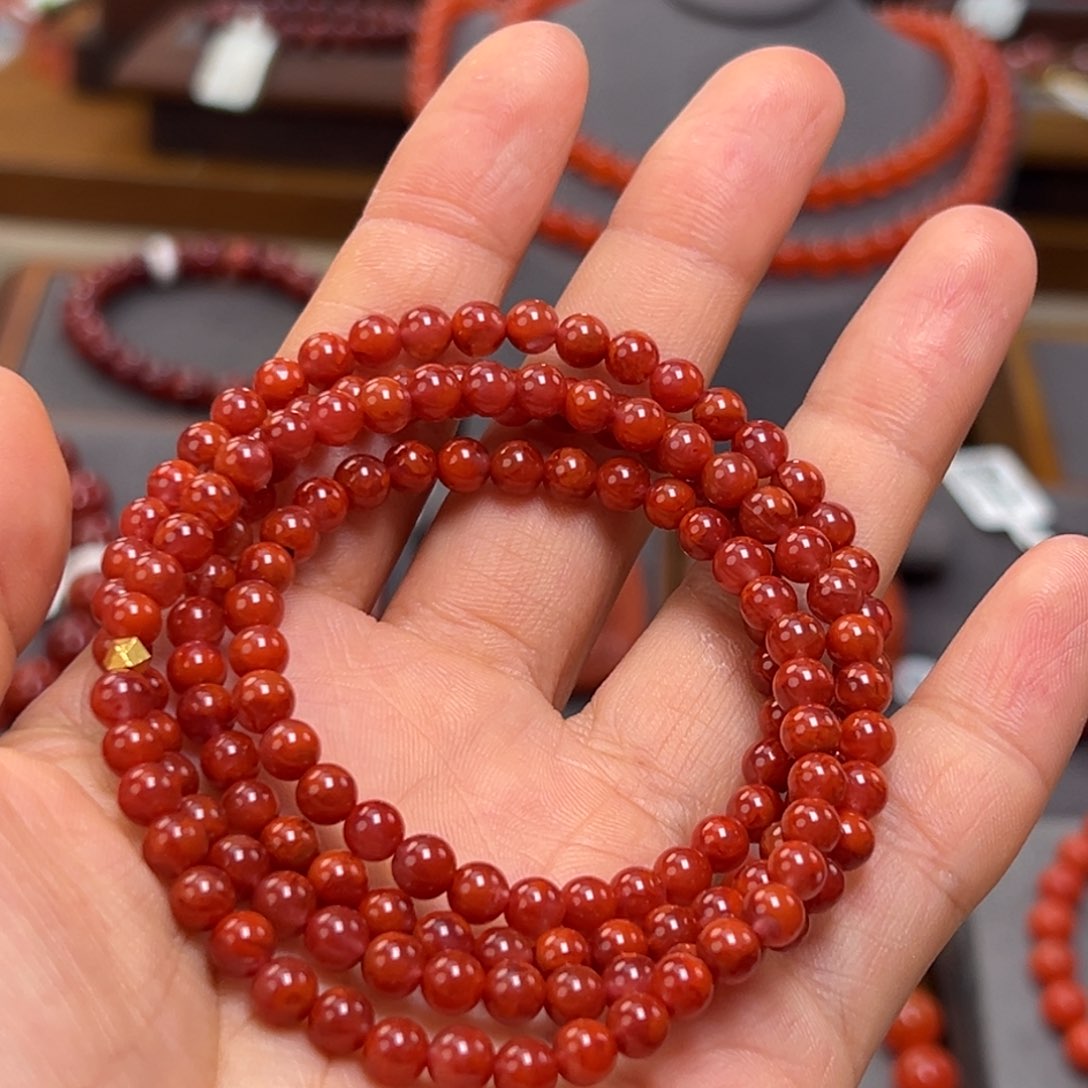 未镶嵌手链南红玛瑙5mm
