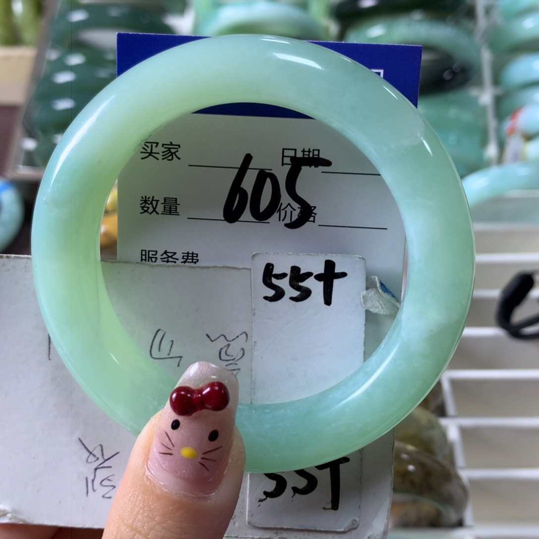 蛇纹石玉手镯未镶嵌605