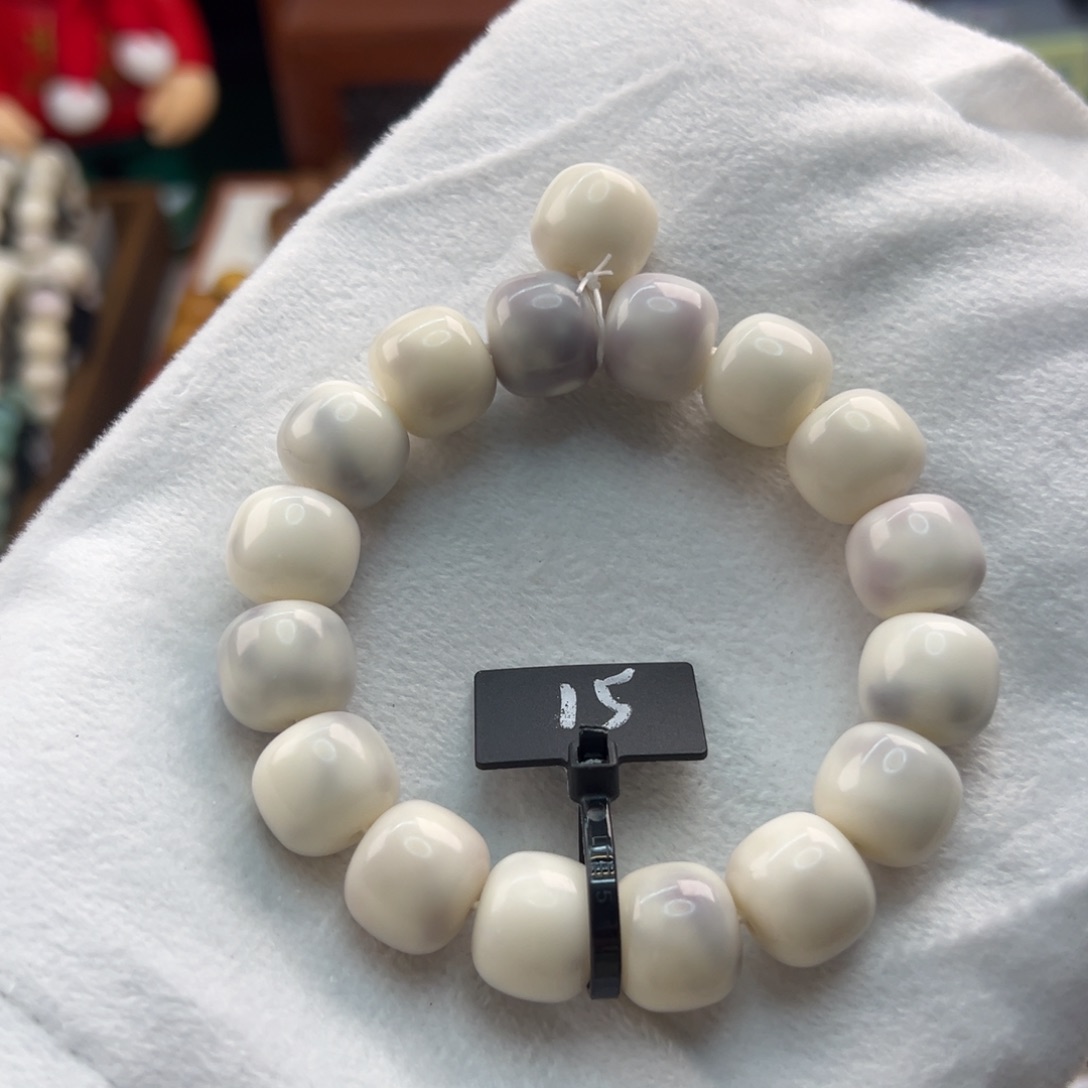 菩提根/象牙果手串卡14桶珠紫霞仙子全品15