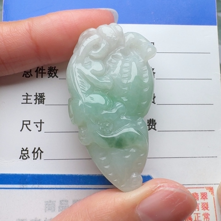 翡翠未镶嵌颈饰貔貅