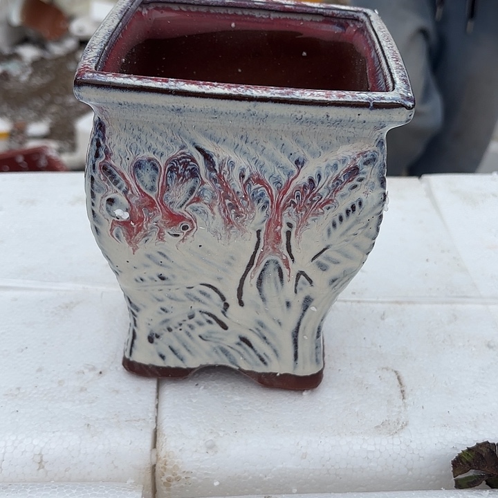 紫砂茶碗方一个13高16