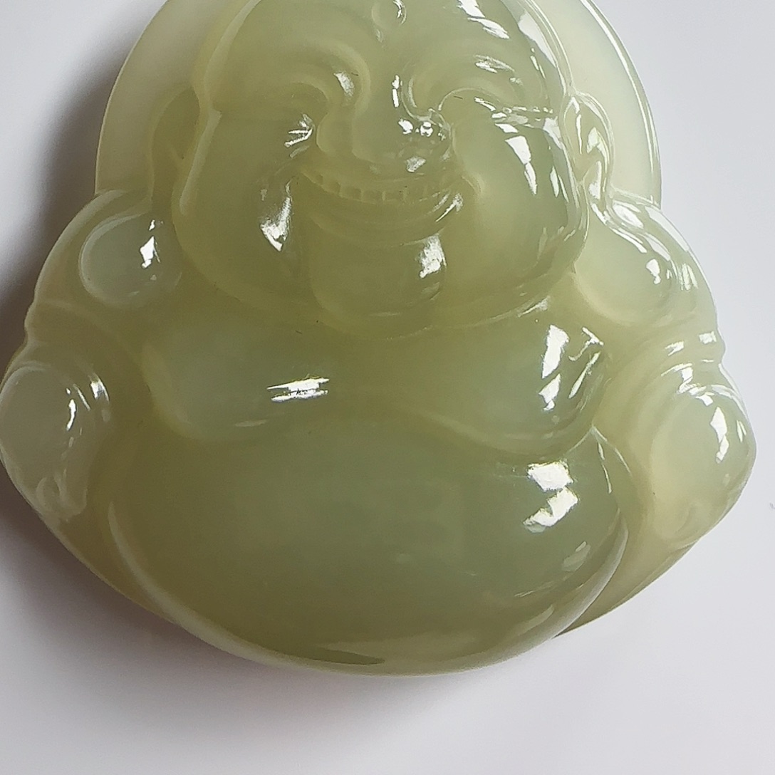 和田玉足金镶嵌颈饰50