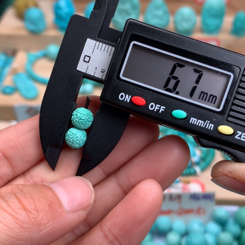 【闪购商品】绿松石回文圆珠未镶嵌