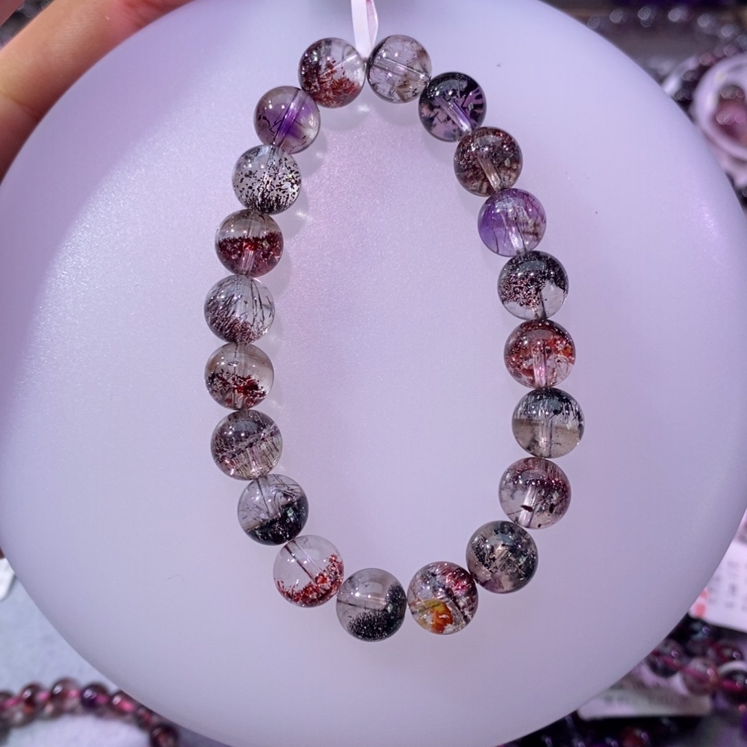 水晶手串未镶嵌超七毒液9+