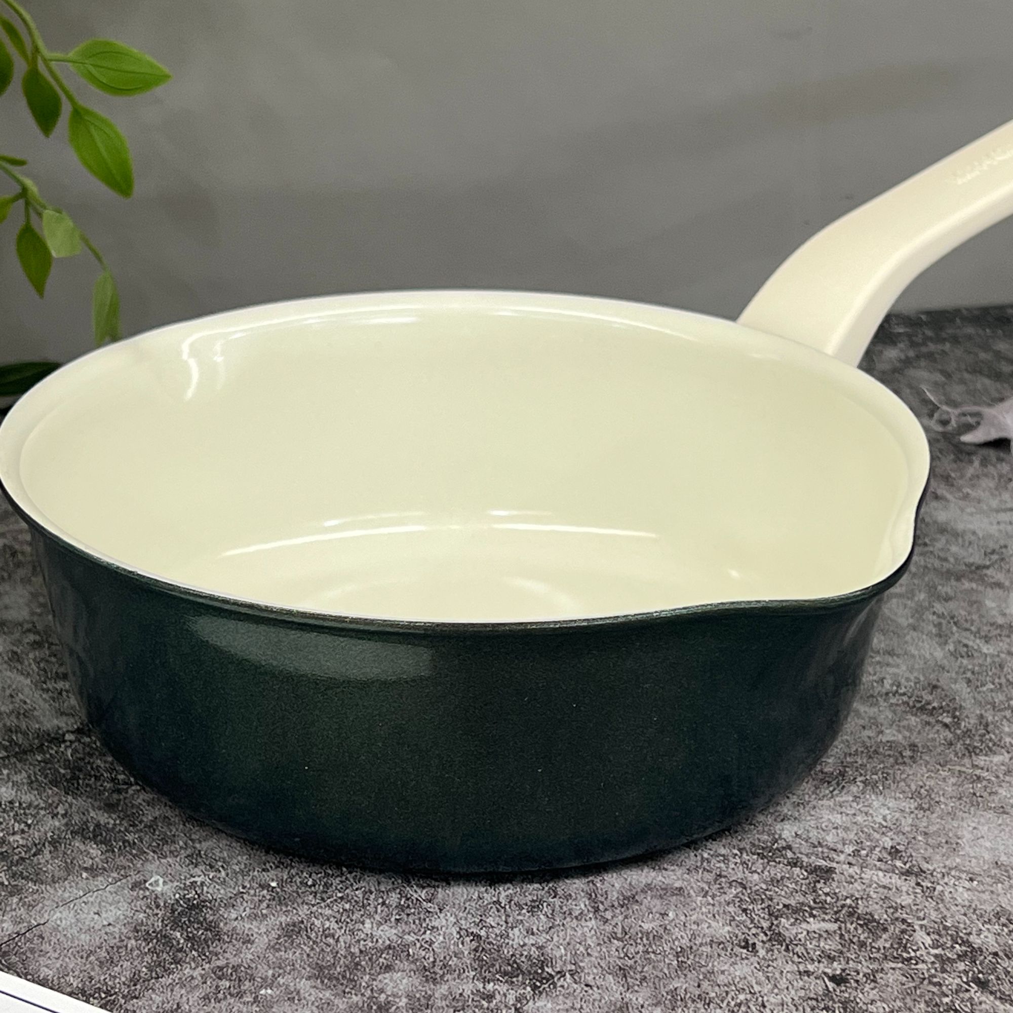 【捡漏】快乐锅陶瓷不粘锅深煎锅轻食锅汤锅炒锅一人食不挑灶