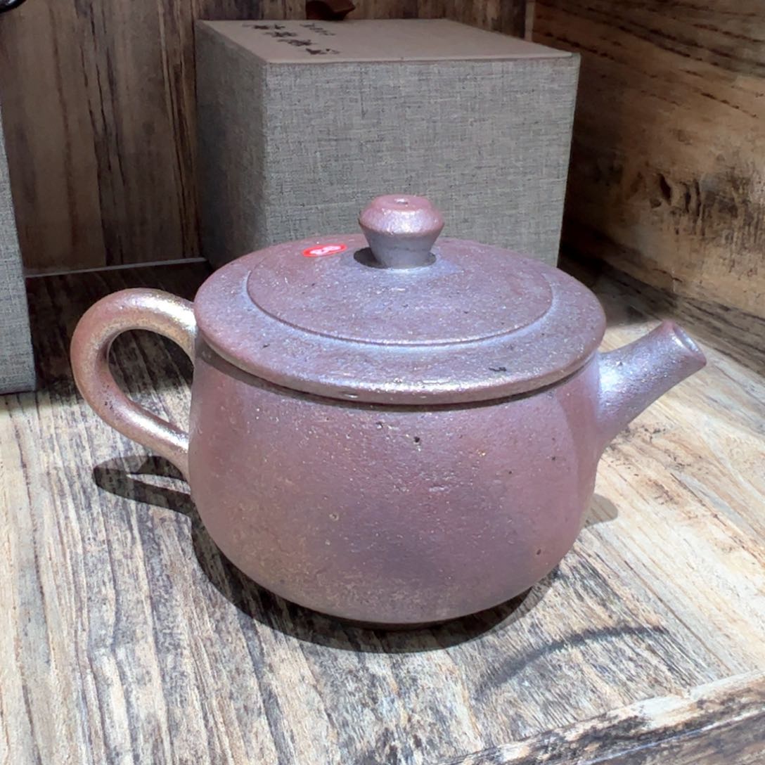 壶建水紫陶紫泥柴烧壶
