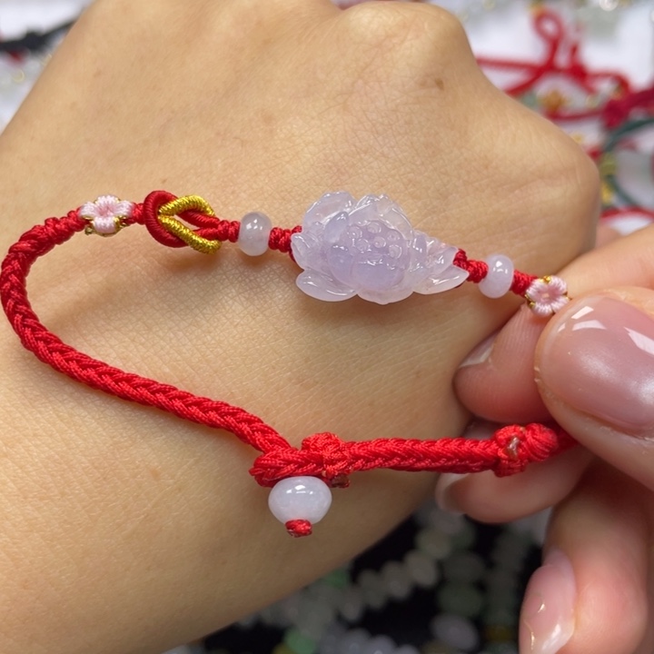 紫***梦翡翠未镶嵌手绳6899999999