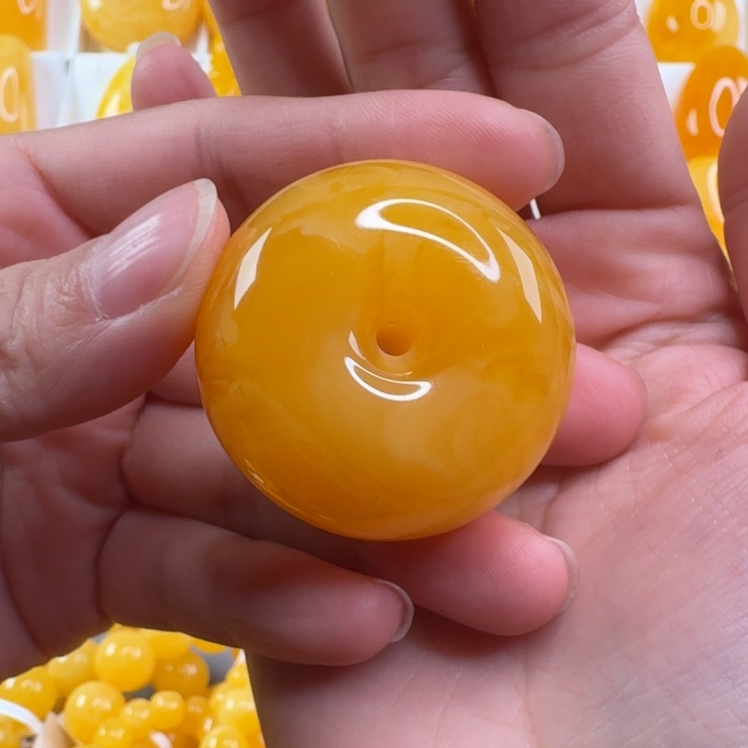 蜜蜡毛衣链未镶嵌