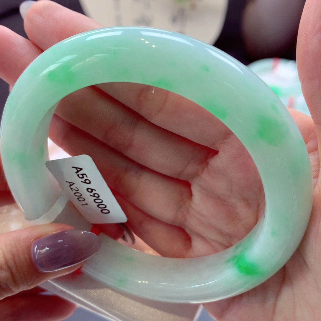 翡翠手镯未镶嵌正圈33（34号）推荐