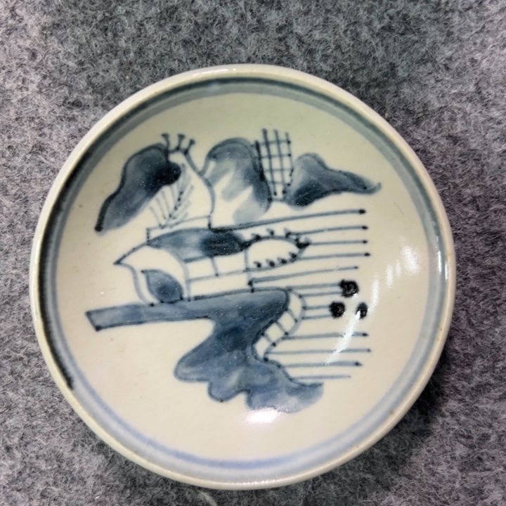 陶摆件陶瓷碟子摆件直径10厘米