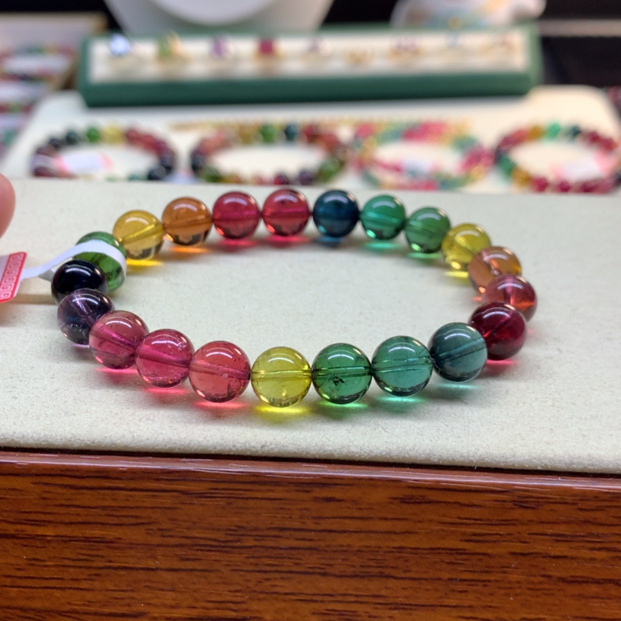 【闪购商品】碧玺手串未镶嵌碧玺色标8.6mm