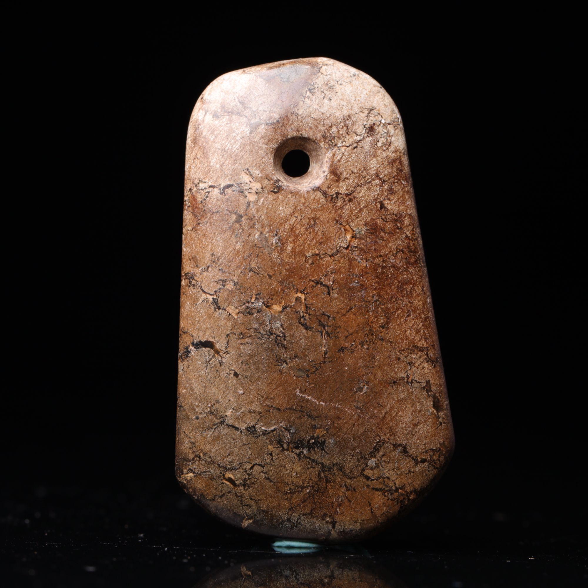 明代地方玉玉钺花件