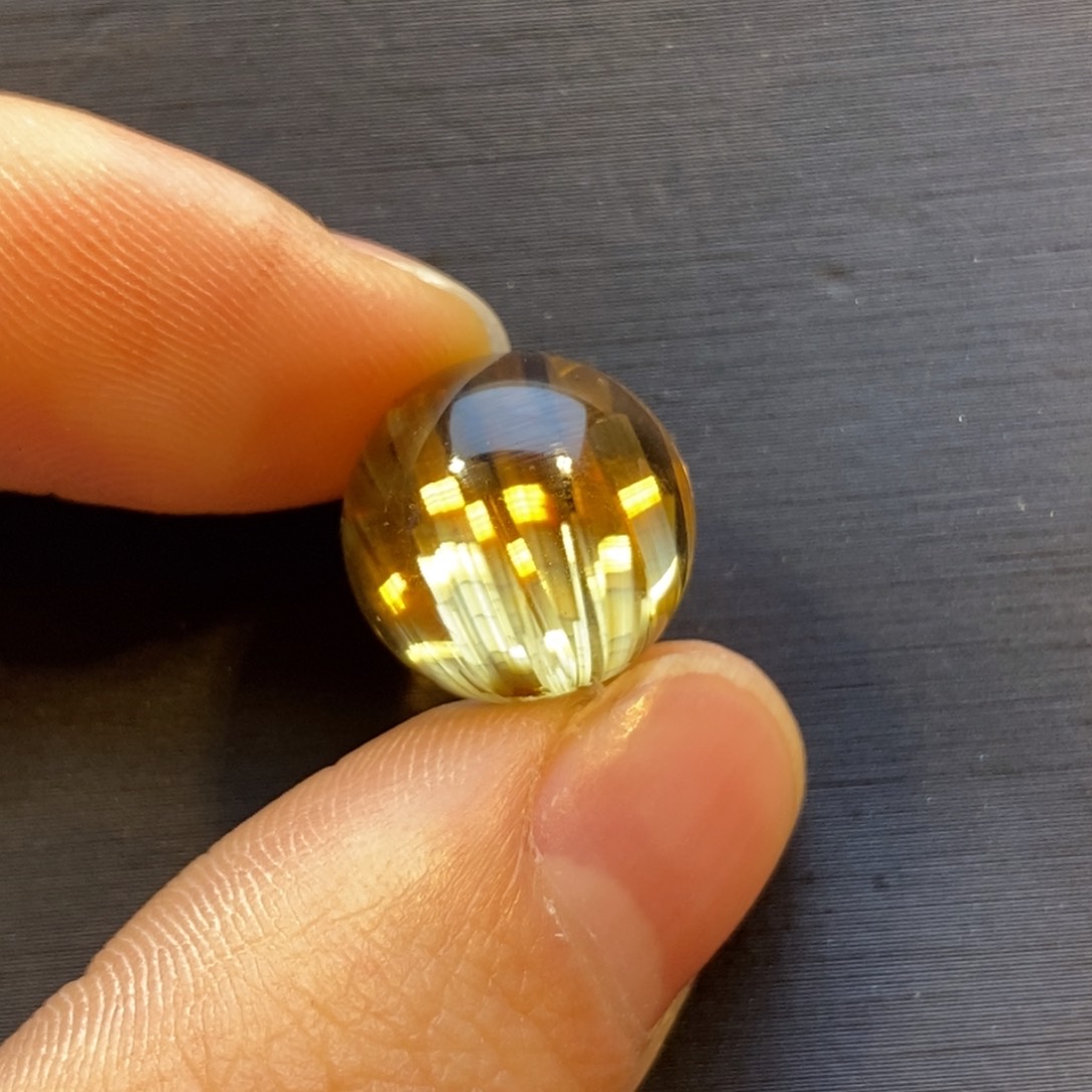 水晶珠宝半成品未镶嵌M***彭天然钛晶单珠