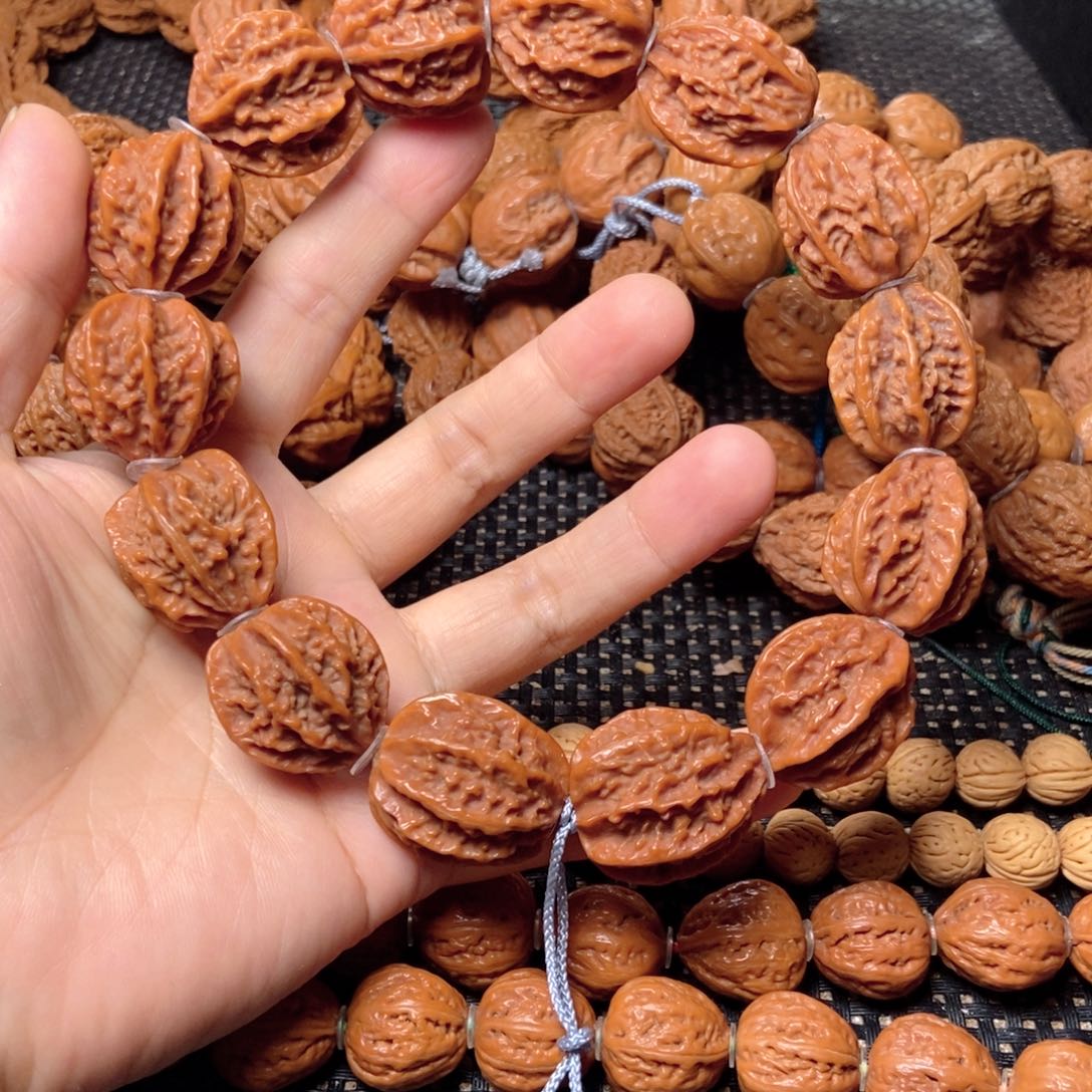 桃核手串八棱手串