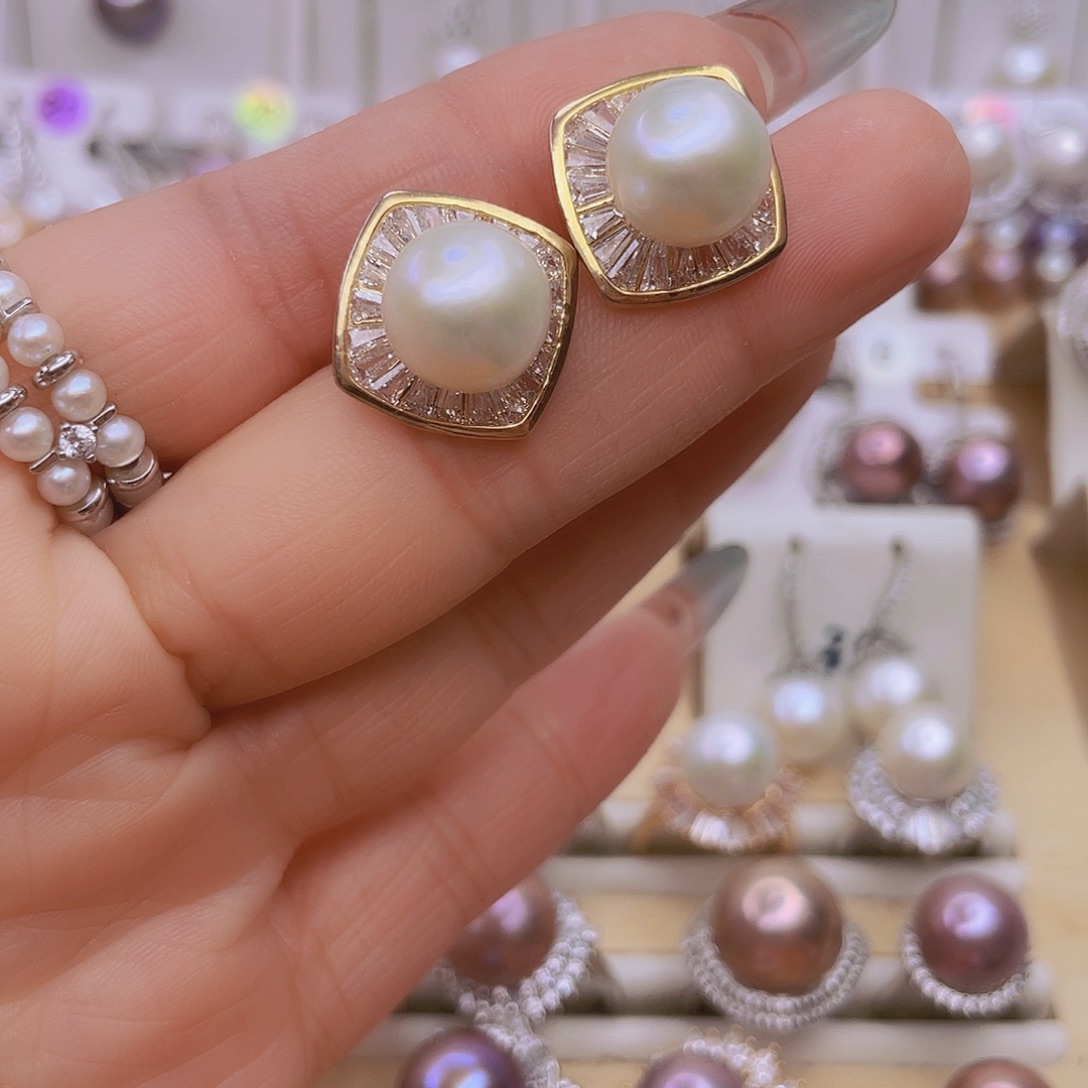 耳饰未镶嵌淡水珍珠