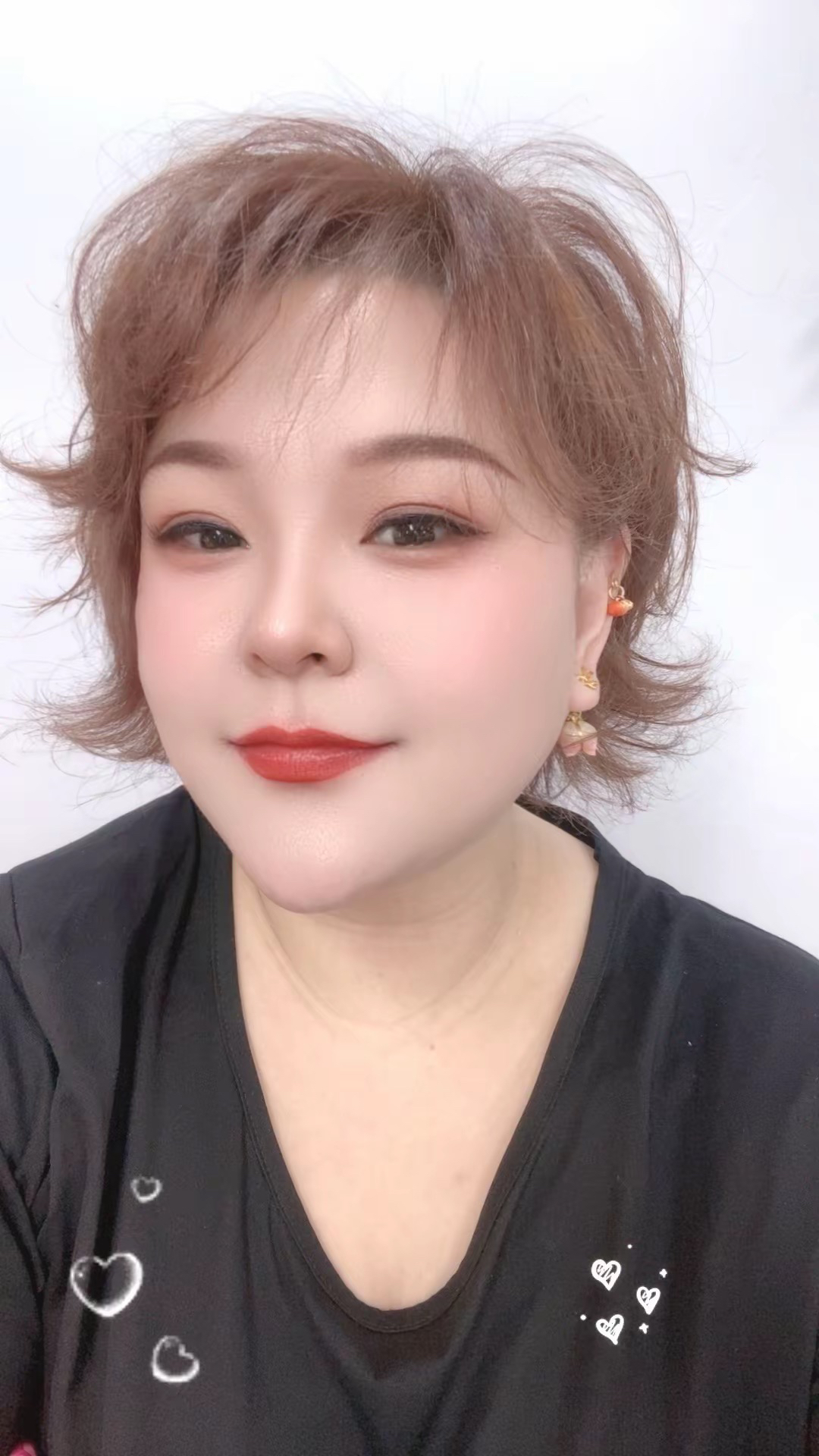 大码纯色T恤女装