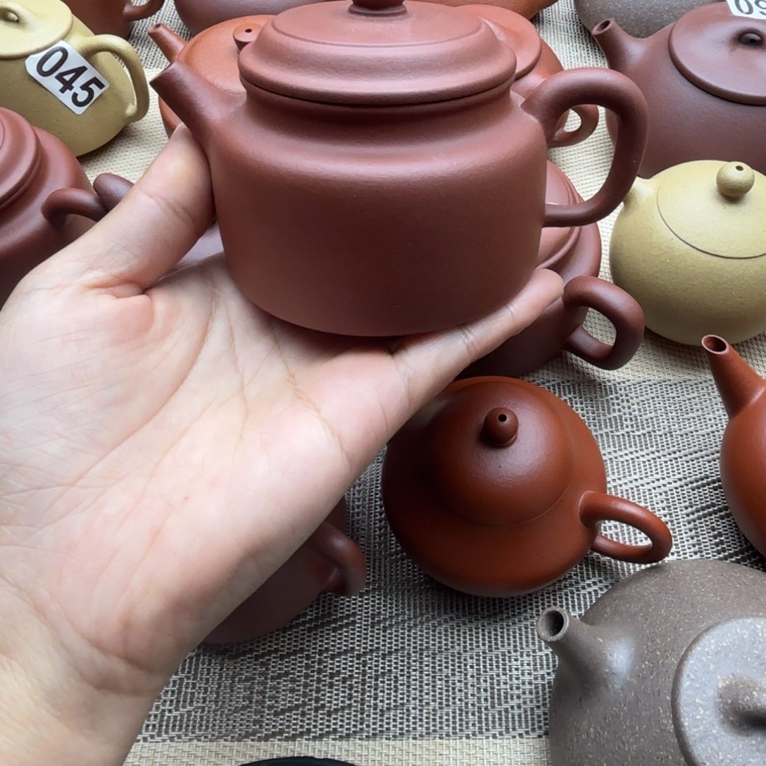 K***m紫砂茶壶紫泥德钟150cc封釉微瑕