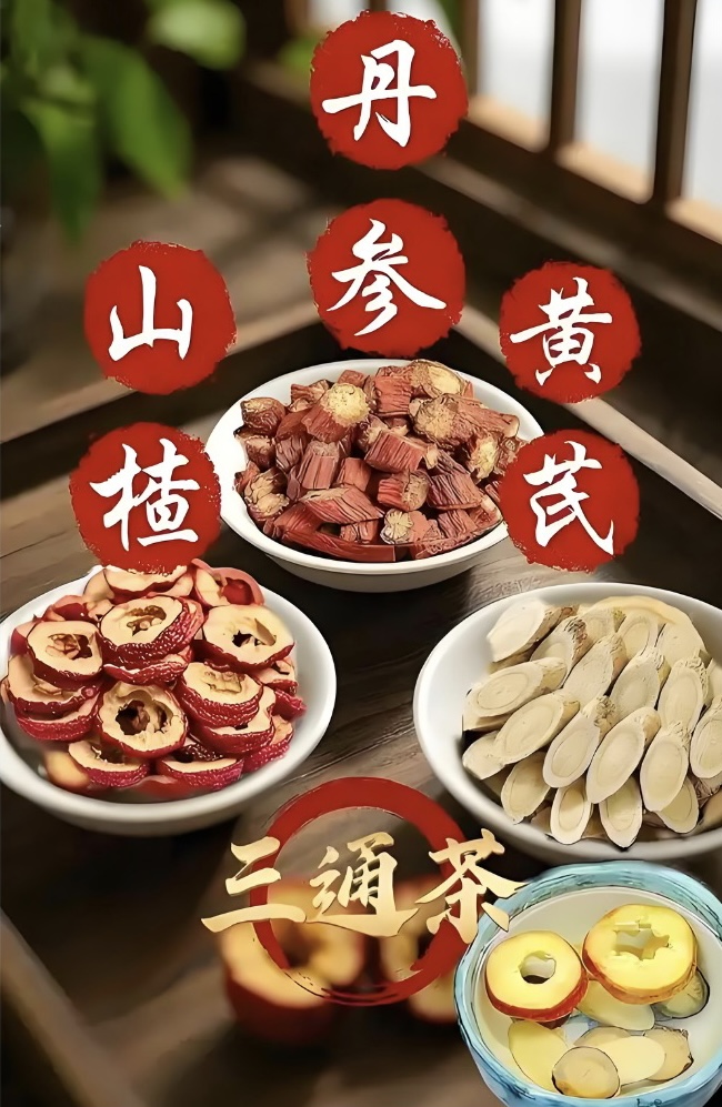 【高端正品】元气三通茶-黄芪丹参山楂-泡水煮水泡酒煲汤
