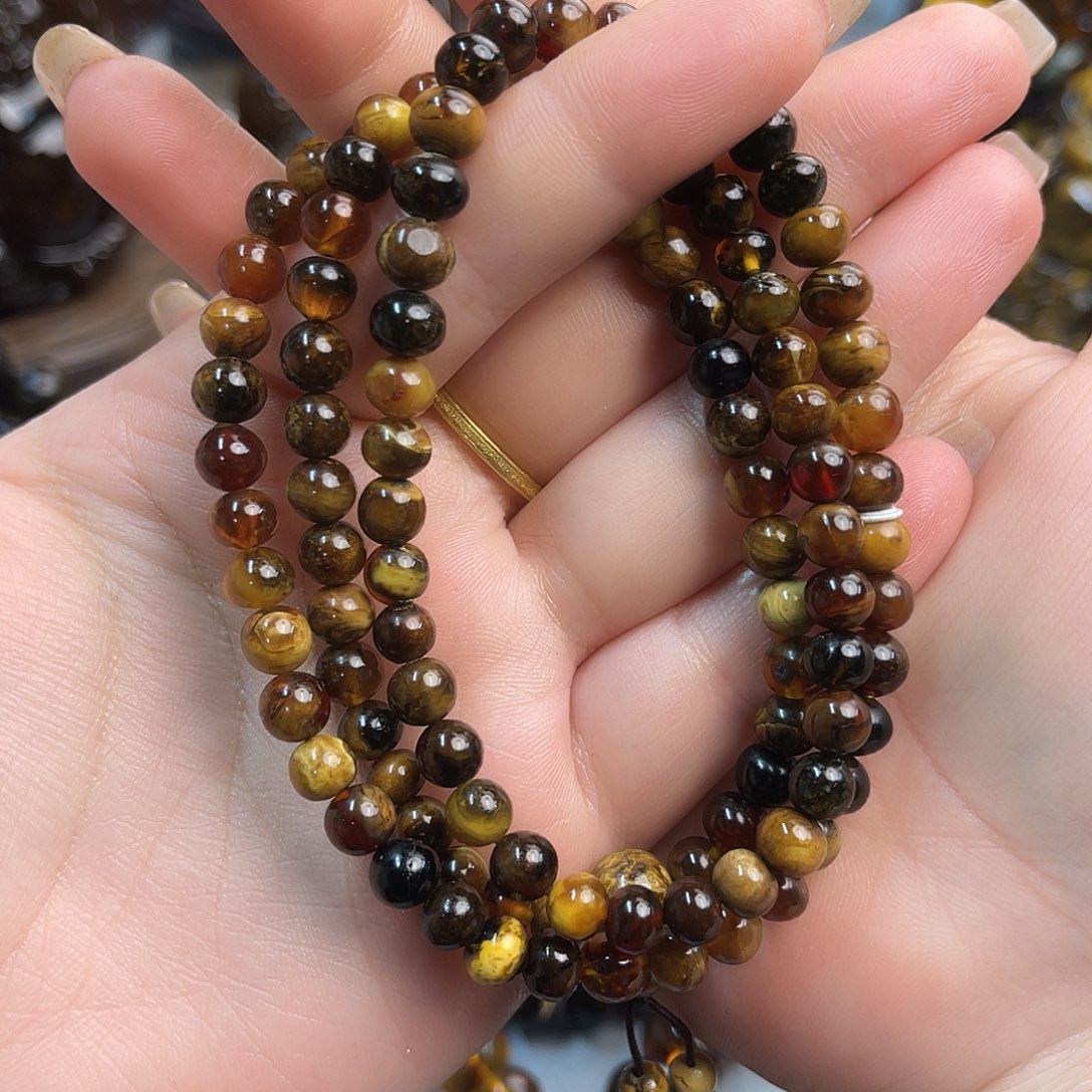 琥珀手链未镶嵌缅甸琥珀7+根珀108