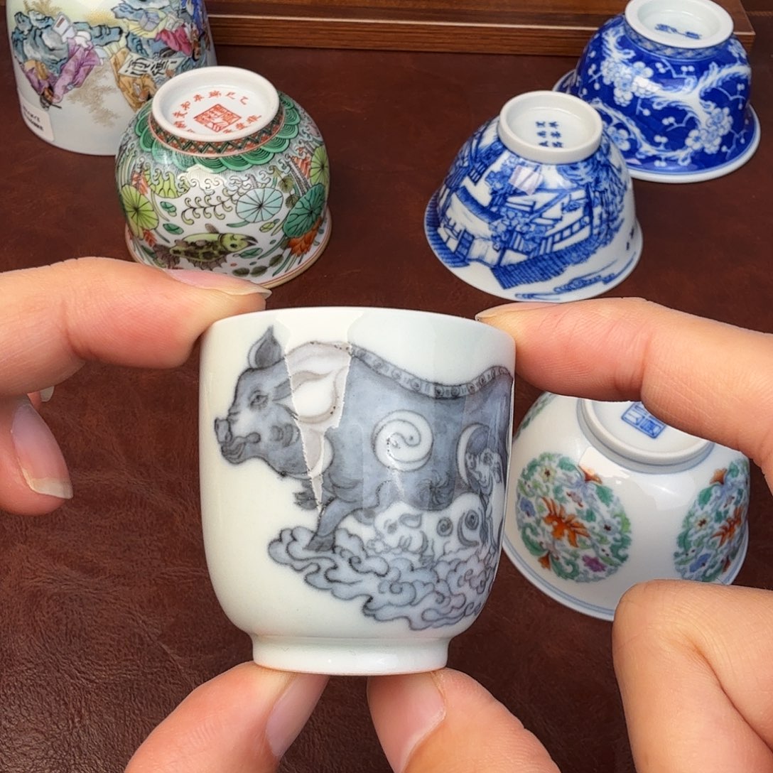 海***天陶现代景德镇全手工全手绘陶瓷