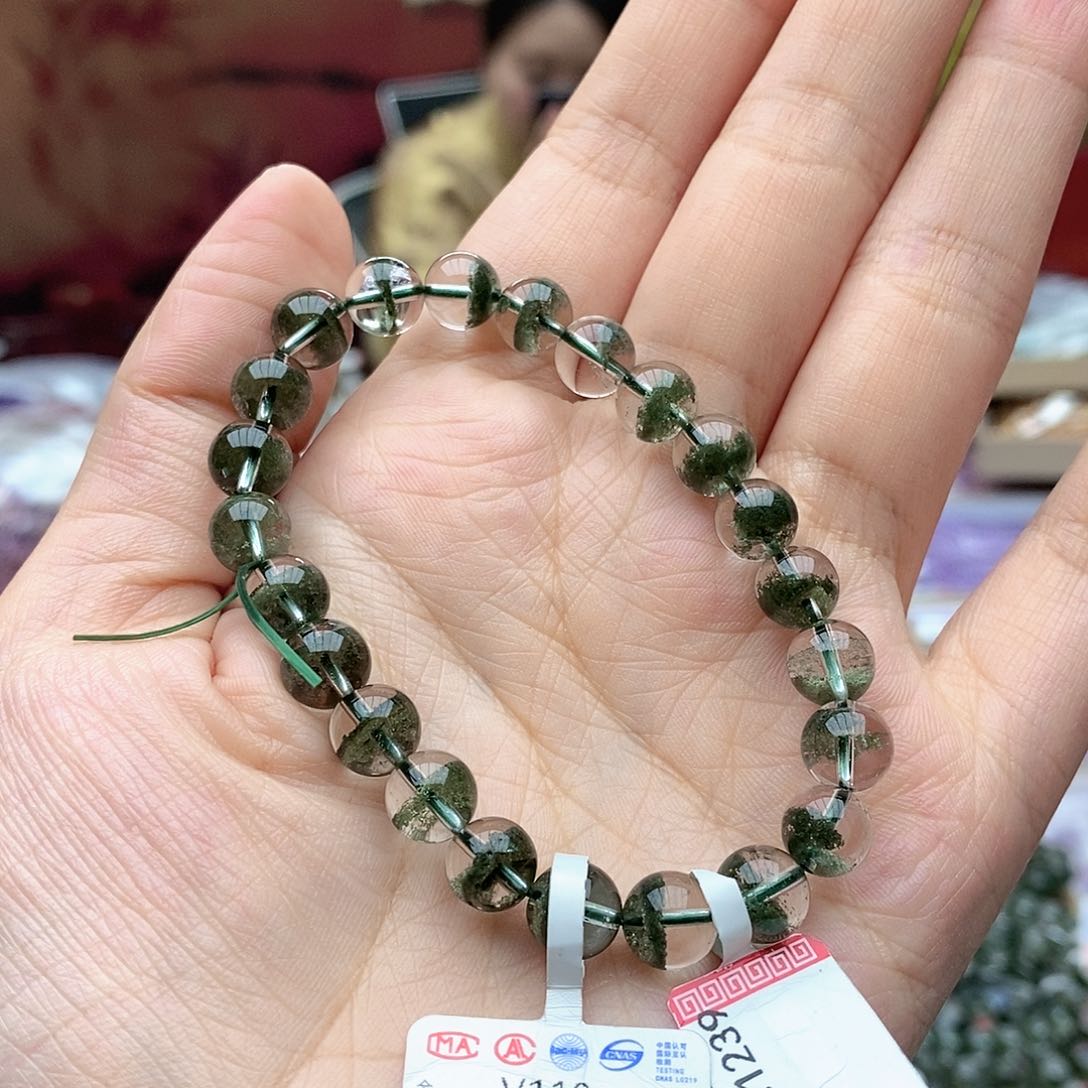 水晶手链未镶嵌V110绿幽灵