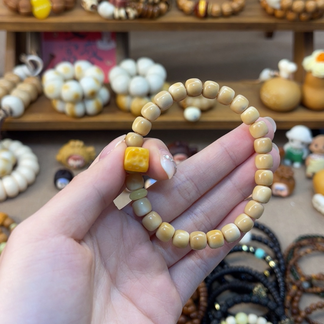 许***现龙脊菩提手串老型搭配奶酪