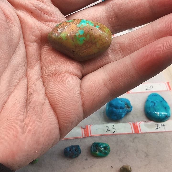 绿松石未镶嵌吊坠(不含链)