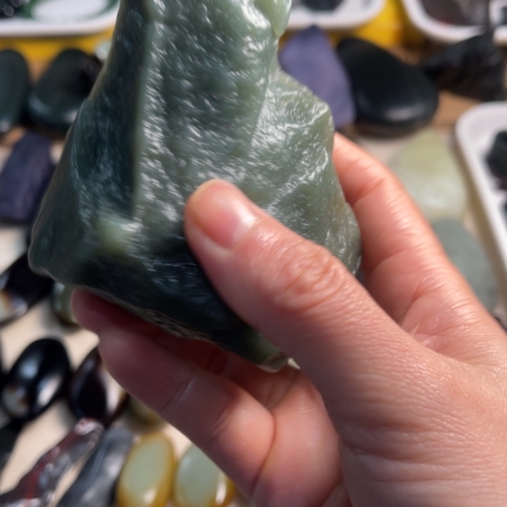 玉新疆戈壁手把件