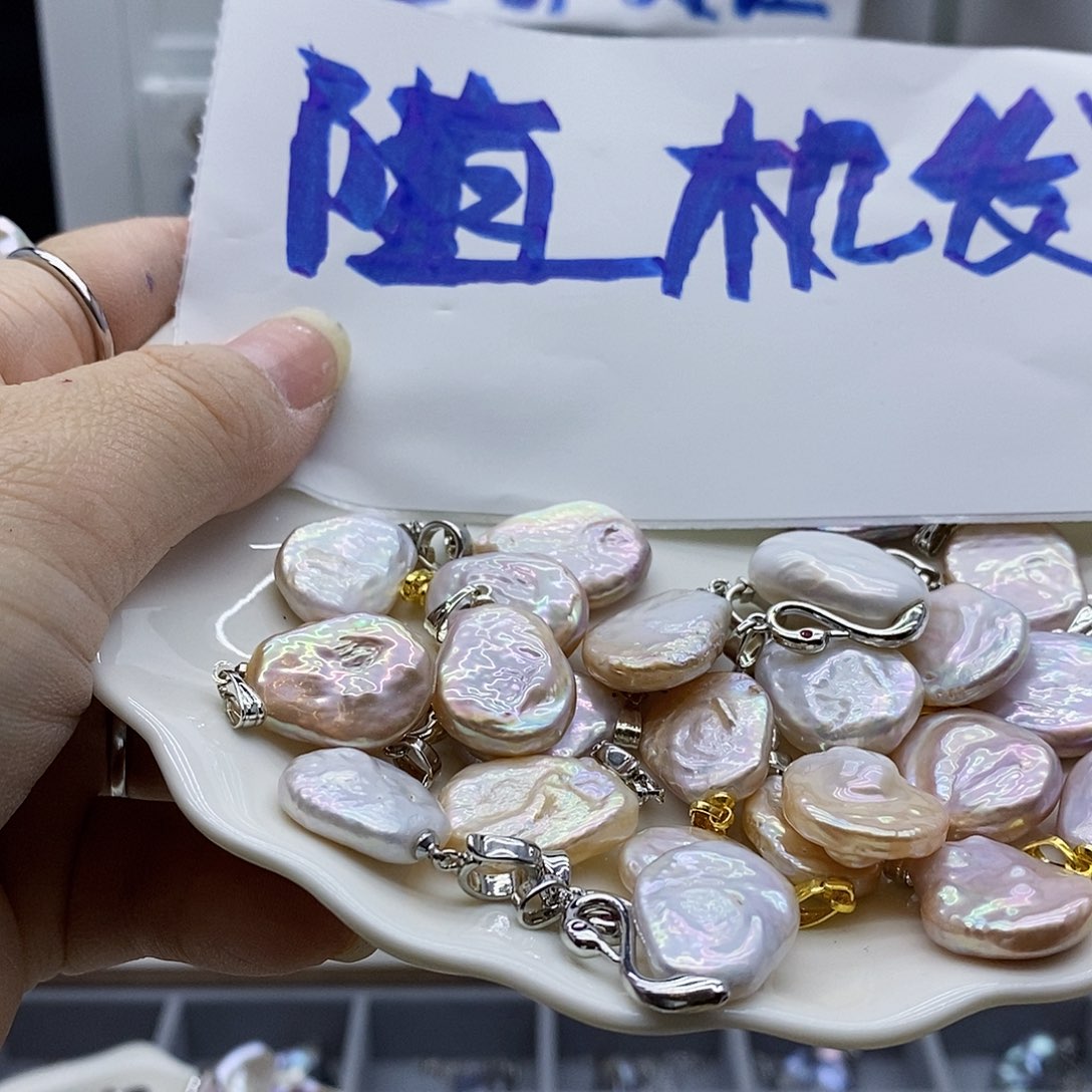 颈饰合金淡水珍珠