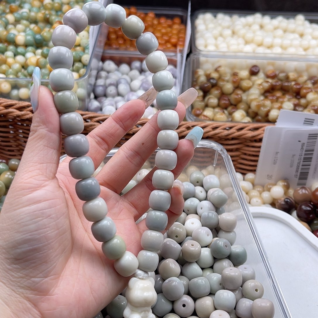 白玉菩提吊坠c12mm/50+10颗