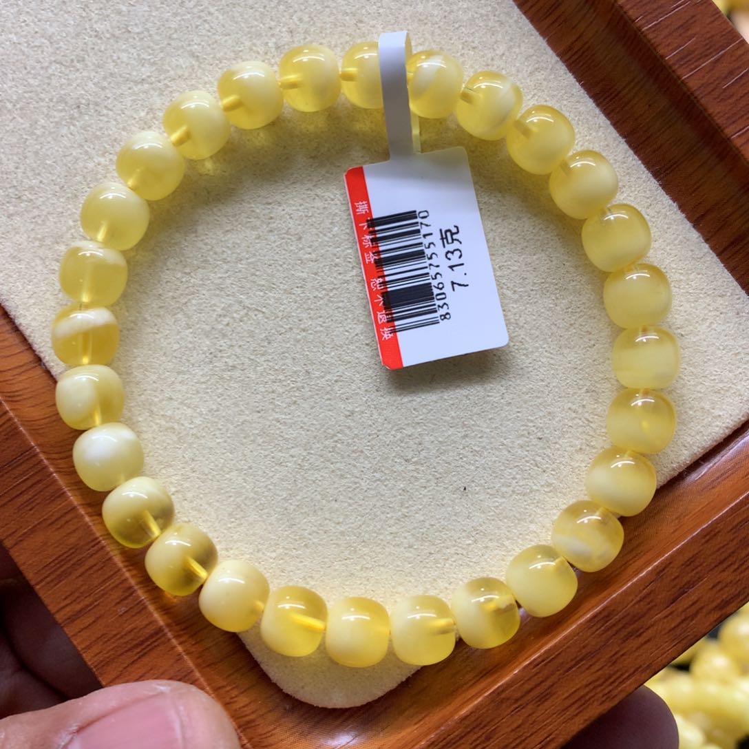 蜜蜡手链未镶嵌蜜蜡