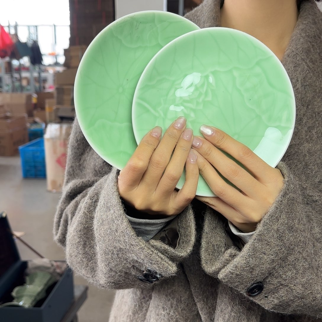 龙泉云间青瓷小米茶器