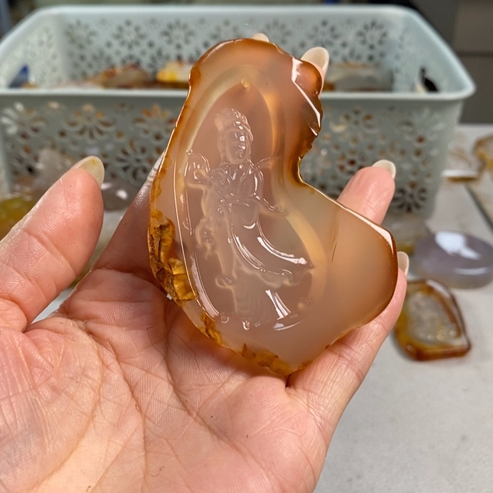 玛瑙/玉髓吊坠(不含链)未镶嵌