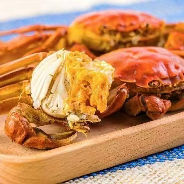 【活蟹】江苏蟹河蟹公蟹2.0-2.3两 母1.7-1.4两 共6只 加关注发8只